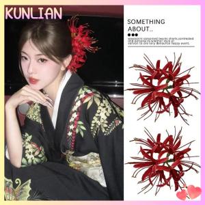 [KUNLIAN] คลิปหนีบผมรูปเป็ดดอกไม้จำลองกิ๊บดอกไม้สามมิติกิ๊บติดผมสุดนางฟ้าประดับผม