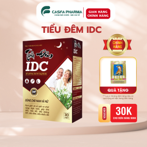 [FREESHIP + QUÀ TẶNG ] Tiểu đêm IDC giúp bổ thận giảm tiểu đêm cho cả nam và nữ Hộp 30 viên