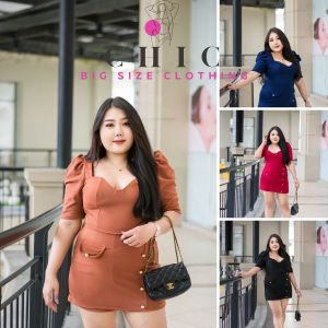 C-S15 ชุดเซ็ต 2 ชิ้น เสื้อและกางเกงทรงกระโปรง ผ้ายืด XL อก 42-46” และ 34”-38” ชุดสาววอวบ เดรสทำงาน ชุดทำงาน ชุดเดรสสาวอวบ แฟชั่นสาวอวบ 2022