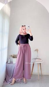 Celana Wanita Kulot Crinkle Airflow Jumbo Premium WKD38