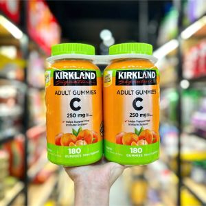 Kẹo Dẻo Kirkland Signature Adult Vitamin C 250mg 180 Viên - - Hỗ trợ giảm cholesterol trong máu giúp giảm hàm lượng cholesterol xấu tăng cholesterol có lợi giúp hạn chế tăng huyết áp chống tạo cục máu đông bảo vệ tim khỏe mạnh hoạt động tốt.