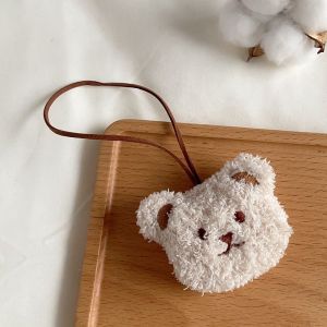 SIGVARD Gantungan Tas Kepala Boneka Beruang Lucu Gantungan Kunci Label Nama Tas Aesthetic KEY17