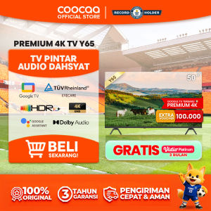 NEW COOCAA TV 50 inch Y65 - GOOGLE TV-4K UHD-Dolby Audio - Eye Care - HDR10 - Find Remote - (COOCAA 50Y65)