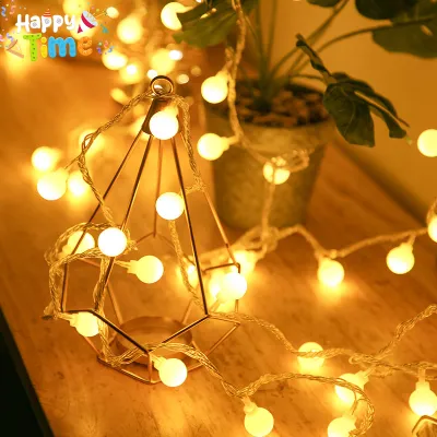 Happy Time Christmas Lights Decorations Set String Light Lantern Snowflake Star Santa Claus LED Strip Lighting Indoor Party Needs Fairy Lights Home Decor Xmass Lights Curtain Style