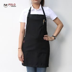 ผ้ากันเปื้อน ผ้ากันเปื้อนเต็มตัว ผ้าโซล่อน ผ้าเบา ใส่สบาย สายคล้องคอ - PMK Polomaker