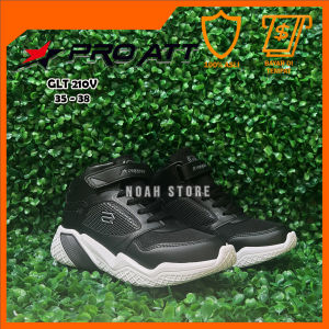 NOAH - Sepatu PRO ATT GLT 210 VL 35-38 / Sepatu Sekolah Hitam / Sepatu Sneakers Anak / Sepatu Keren /Sepatu Tali Perekat