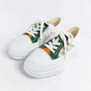 Sepatu Sneakers Wanita Kasual Motif Checkered Modis Korean Fashion Style Washi Import COD SPT-21