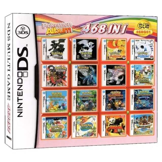 520 Games in NDS Game Pack Card Super Combo Cartridge for