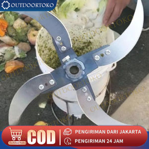 Pisau Mesin Cacah Rumput Sayuran Multifungsi Pakan Ternak Entok Ayam untuk Dinamo dan Stick Bor