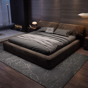 ⚡Luxury Leather And Solid Wood Bed Frame with Mattress Storage Bed Frame Queen Bed Frame King Bed Frame