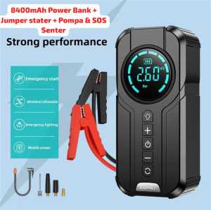 Power Bank Jumper Aki Jump Stater Pompa SOS light 5In1 YX-1920 Pump Inflator