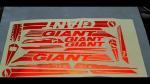 giant sticker set reflective red