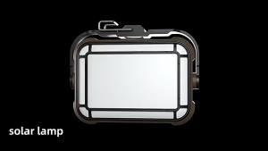 AE Multifunctional Solar Searchlight with Smart Display Strong Magnetic Work Light for Outdoor Camping with Hook Tent Light