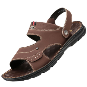 【Ready Stock】 Mens 2-in-1 slippers sandals non slip lightweight and comfortable beach slippers driving sandals flip-flops 男士 拖鞋 凉鞋