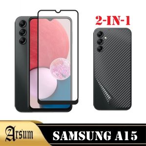Promo Paket 2in1 Garskin Skin Carbon SAMSUNG A15 5G Free Tempered Glass Layar