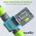RainPoint Hose-end Water Flow Meter [ Real-Time Monitoring, Gallon / Litre, 0.5-8bar Water Pressure, 1-40L/min Flow Rate, 4 Modes, LCD Display, Single Button Operate, Battery Operated, IPX6 Waterproof, Hose, Garden, Lawn, Accessory, Tool, Home Living ]. 