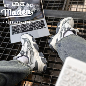 MADEN brand 2025 summer new dad shoes mens shoes breathable Y2K millennium style thick sole height increasing mesh casual sports shoes