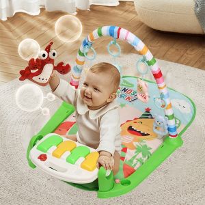 COD Mainan Bayi Playgym Piano Baby Fitness Piano Ada 5 Rattle Dan Musik Piano + BOX - Blossom Kids Baby Gym Piano PlayGym Musical