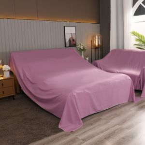 UMBRAULI Solid Color Furniture Dust Cover Washable Breathable Sofa Cover Furniture ing Cover Large Size Furniture Protective Cover Table