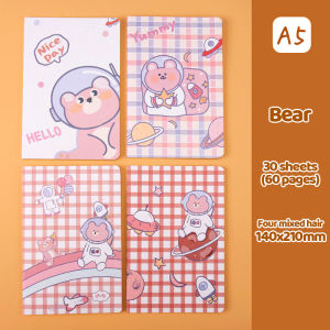 【1-3 Days Delivery】1pc A5 ins Cute Little Book Office Supplies Notebook Student Stationery Portable Mini Notepad (Random Per Design)