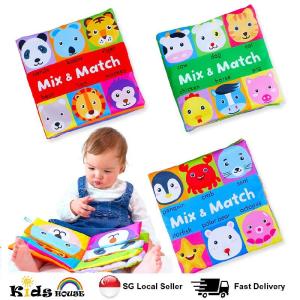 Kidshouse Montessori Early Learning Toys Cloth Books Soft Books Cognitive Early Education Toys for Baby Infant Toddlers ET100