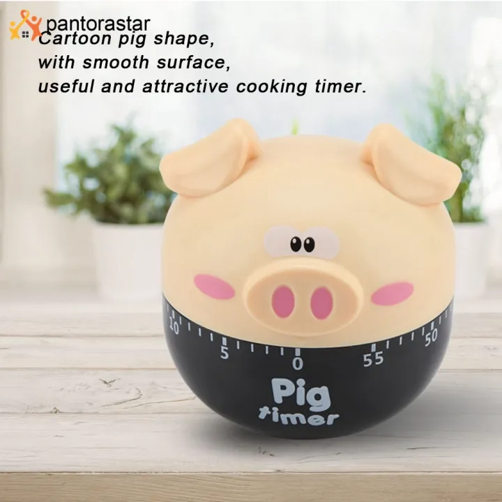 [pantorastar] Cute Cartoon Pig Kitchen Timer Mechanical Timers Counters ...