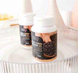 2 แถม 2 น้ำมันงาดำสกัดเย็น พิงค์เพียว PinkPure Cold Press Sesame Oil (1000 mg. 1 กระปุก 30 แคปซูล) H&P