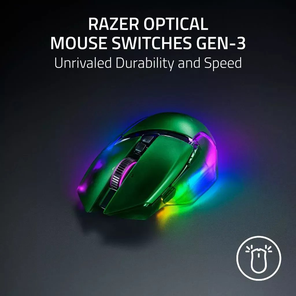 マウス・トラックボール Razer Basilisk V3 Pro 35K Phantom green Amazon.com: Razer Basilisk V3 Pro 35K - Fully Customizable
