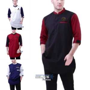 Top Produk Baju Koko Kurta Lengan 3per4 Terbaru Premium Kemeja Muslim Koko Kurta Pria Long Slavee