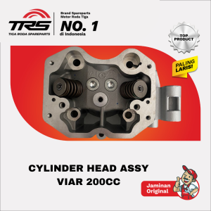 [TRS] CYLINDER HEAD SET KLEP VIAR KARYA 200 CC ORIGINAL TRS