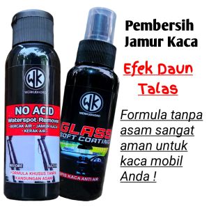 WK Pembersih Jamur Kaca Efek Daun Talas No.Acid dan Glass Coating