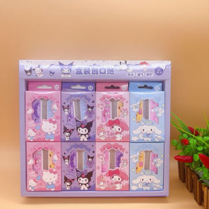 Sanrio Family Cartoon Children Band-aid Bandage Plaster Waterproof 10pcs Kuromi Melody Cinnamon 三丽鸥小孩创可贴胶布10片一盒