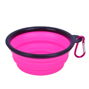 [ Ready Stock ] 350ml Pet Dog Cat Silicone Folding Bowl Collapsible Travel Food Water Bowl Feeder Waterer Mangkuk Kucing