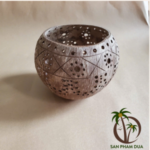 Bộ Nến Thơm Tealight và Đèn Gáo Dừa Mã02 Mang Đến Không Gian Nhẹ Nhàng Và Cảm Xúc