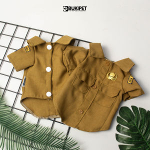 Baju Kucing Anjing Laki-laki Dan Cewek Lucu Murah 5 Ribu Perlengkapan Kucing - BUKI Pet Outfit PNS