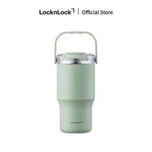 Bình Giữ Nhiệt Phủ Sứ LocknLock LHC4430 LHC4431 Kèm Ống Hút Và Tay Cầm Hàng Chính Hãng - JoyMall