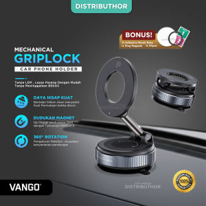 Dudukan HP Vakum Magnetik 360° Holder HP Mobil Meja Tempel Kuat Bisa Lipat