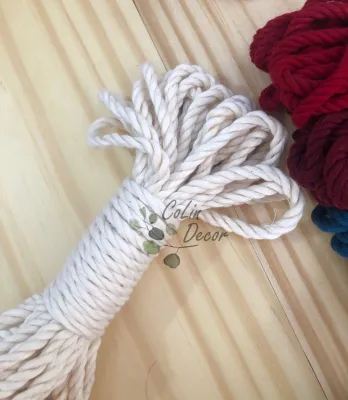 10m dây thừng màu 3mm 5mm trang trí handmade macrame làm vòng tay móc khóa