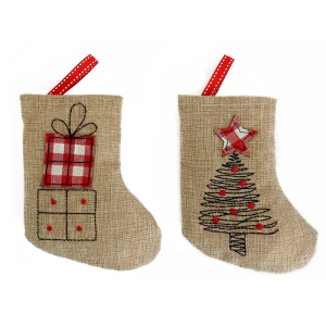Lovely Christmas Hanging Socks Christmas Stockings Candy Gift Bag Christmas Decorations For Home Office Party