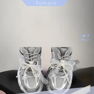 Tumato Lace Bow Imitation Keychain Removable Shoe Buckle Bag Pendant Accessories Heart Pendant Aesthetic Key Holder Gifts