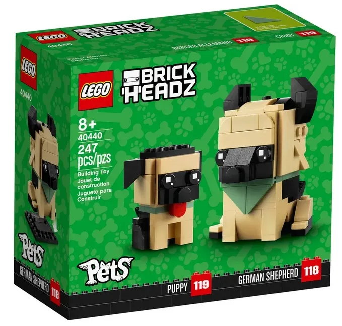 Lego Brickheadz Pets Series 40543 St. Bernard 40544 French Bulldog