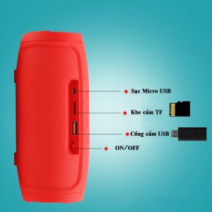 Loa bluetooth không dây mini Charge Mini 3  đèn led theo nhạc âm bass mạnh hỗ trợ lắp thẻ nhớ hàng cao cấp