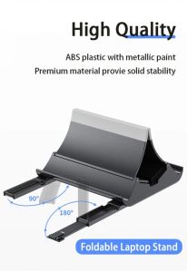 Universal Vertical Laptop Holder Storage For Notebook Tablet PC and Phone Laptop Stand (M33)