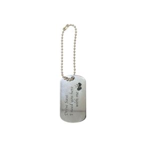 KEYCHAIN STAINLESS STEEL DOG TAG | PERSONALISED METAL KEY CHAIN | ENGRAVED KEY CHAIN