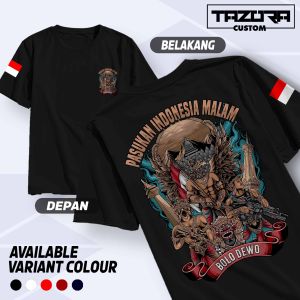 Kaos Pasukan Indonesia Malam - Baju Tanah Jawa Terbaru Distro Keren Murah Viral - Tshirt Pria Wanita Kekinian BIsa COD TazoraCustom