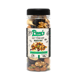 Hạt dinh dưỡng mix 6 siêu hạt & nho khô Pams 540g - Macca Hạnh Nhân Nhân Óc Chó Hạt Điều Hạt Bí Nho Khô