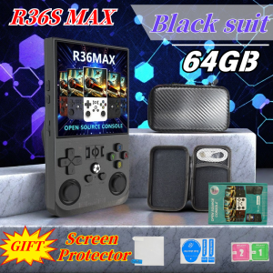 【Limited-time offer】Mini R36S Max Retro Handheld Video Game Console System 4 Inch IPS Screen Portable Pocket Video Player R36S