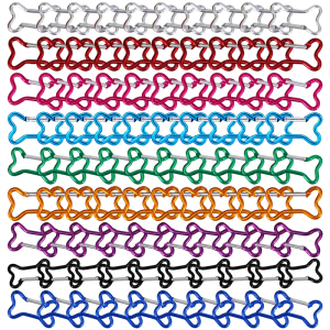 10pcs Bone Shape Aluminums Carabiners Backpacks Keychains Multifunctional Tool for Outdoor Climbing Accessory