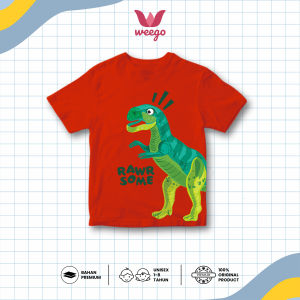 My In Baju Kaos Anak Laki Laki Tangan Pendek Motif Dino Rawrsome K110