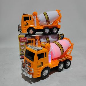 Mainan Mobil Super Truck Mixer Berputar Musik dan Lampu